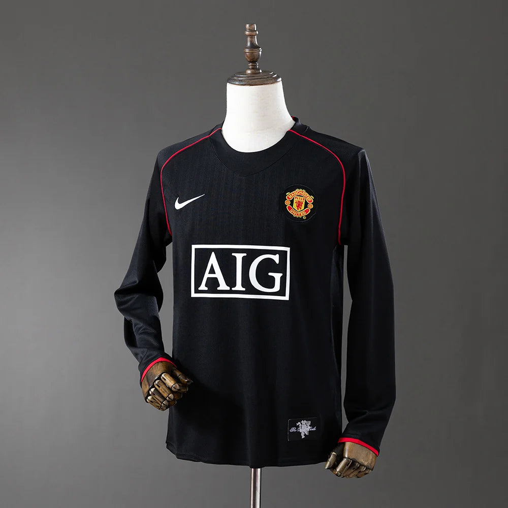 Camiseta Manchester United Visitante Manga Larga 07/08