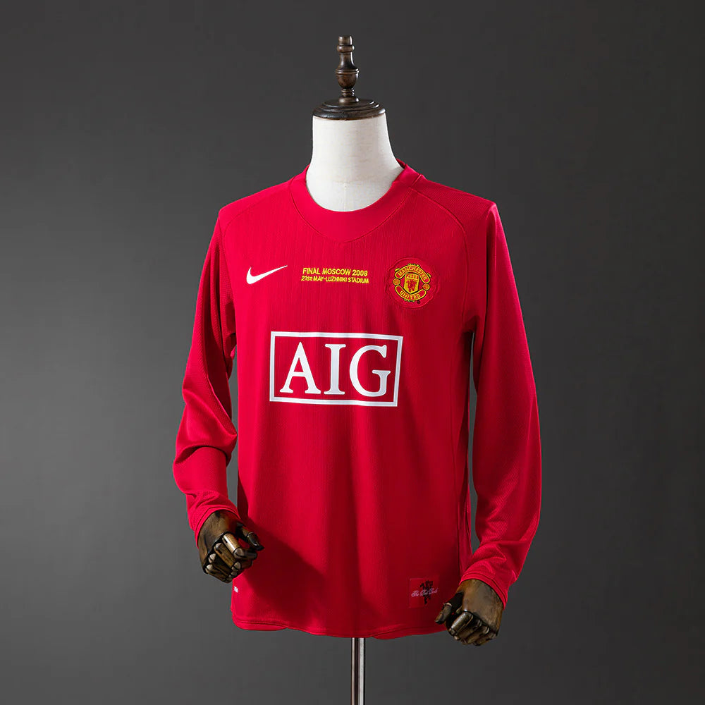 Camiseta Manchester United 07/08 Manga Larga Gravit Shop