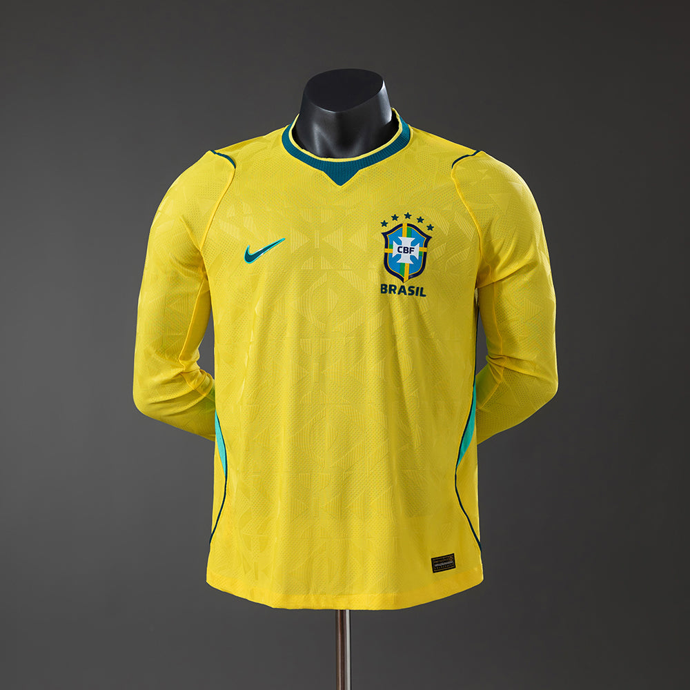 Camiseta Brasil Local 26/27 Manga Larga [PLAYER]