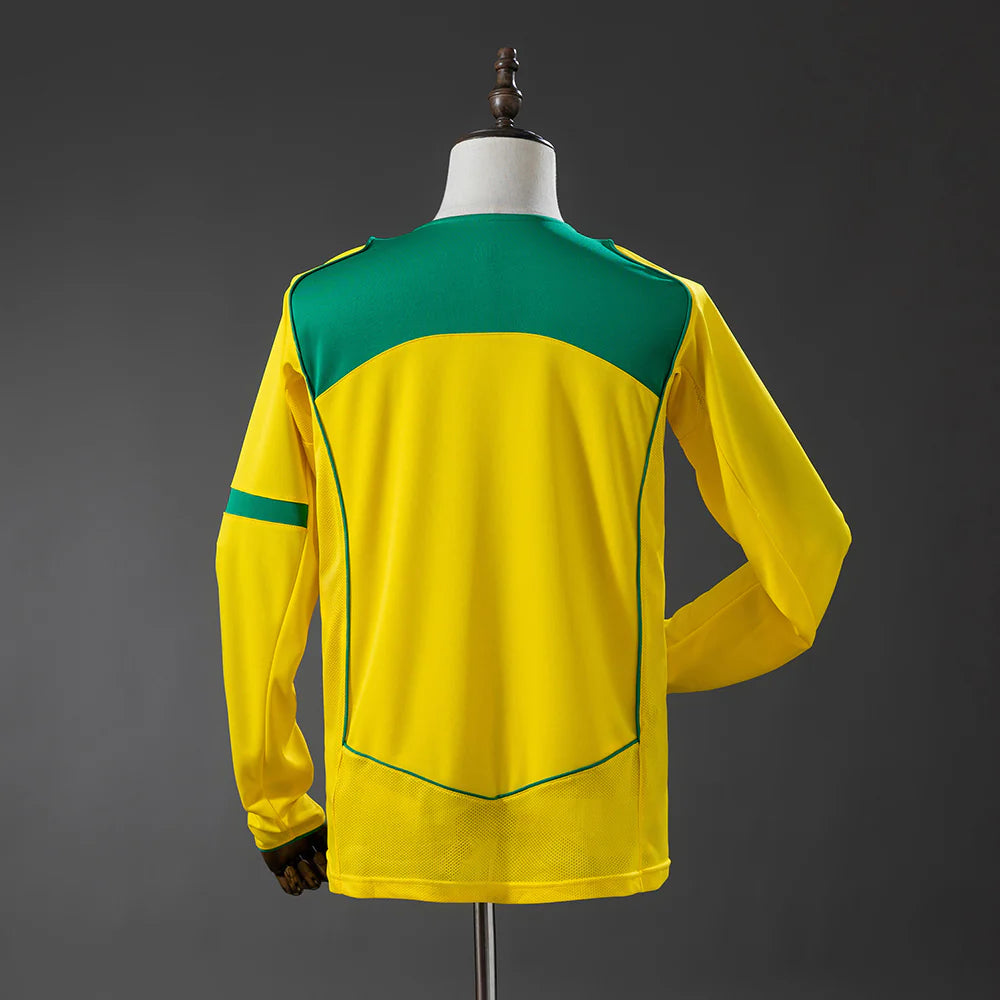 Camiseta Brasil 2004 Manga Larga