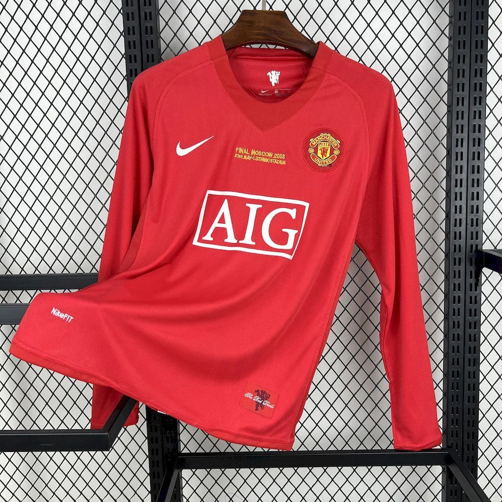 Camiseta Manchester United 07/08 Manga Larga Gravit Shop