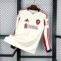 Camiseta Liverpool Visitante 25/26 Manga Larga frontal