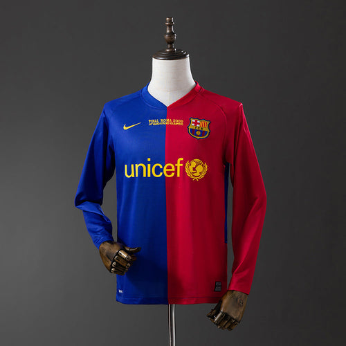 Camiseta Barcelona 2008/2009 Local Manga Larga frente