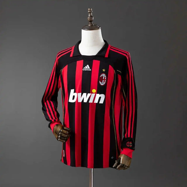 Camiseta AC Milan 2006/2007 Local Manga Larga (Edición Retro) - imagen 1